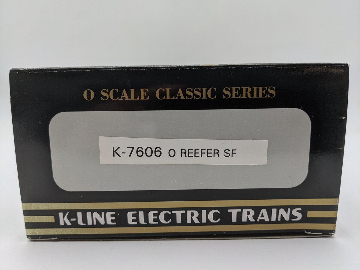 K-Line K-7606 O Gauge Santa Fe Reefer Box Car VG/Box