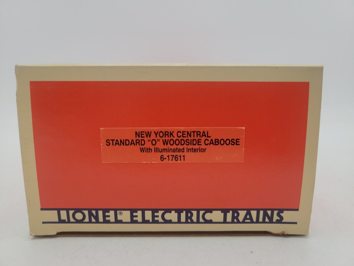 Lionel 6-17611 O Gauge New York Central Illuminated Woodside Caboose #6003 EX/Box