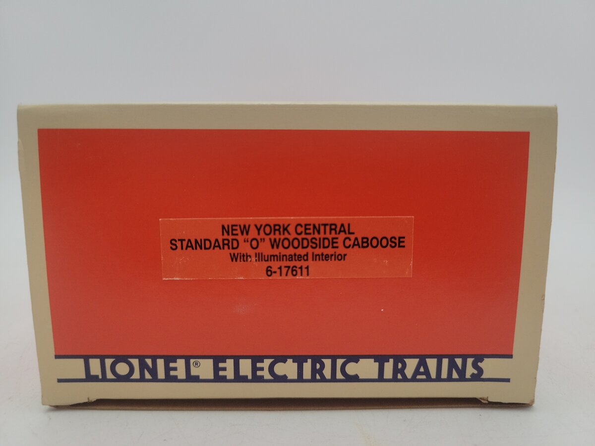 Lionel 6-17611 O Gauge New York Central Illuminated Woodside Caboose #6003 EX/Box