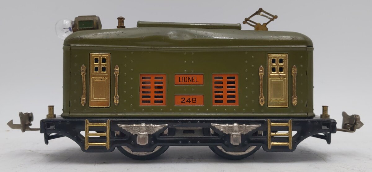 Lionel 248 Vintage O Prewar 0-4-0 Tinplate Powered Electric Locomotive VG
