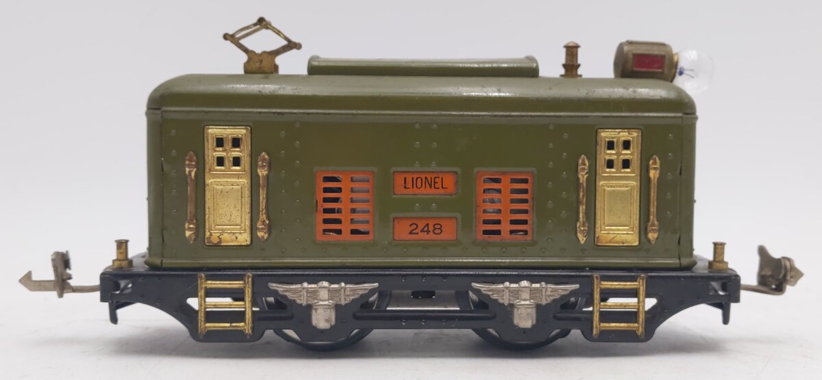 Lionel 248 Vintage O Prewar 0-4-0 Tinplate Powered Electric Locomotive VG