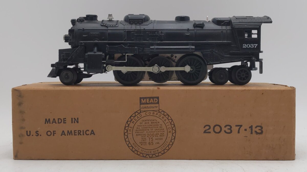 Lionel 2037 Vintage O 2-6-4 Die-Cast Steam Locomotive EX/Box