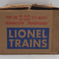 Lionel TW Vintage 175 Watt O Gauge Toy Trainmaster Transformer EX/Box