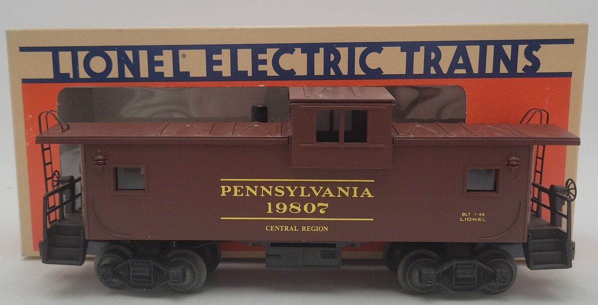 Lionel 6-19807 O Gauge Pennsylvania Extended Vision Smoking Caboose #19807 EX/Box