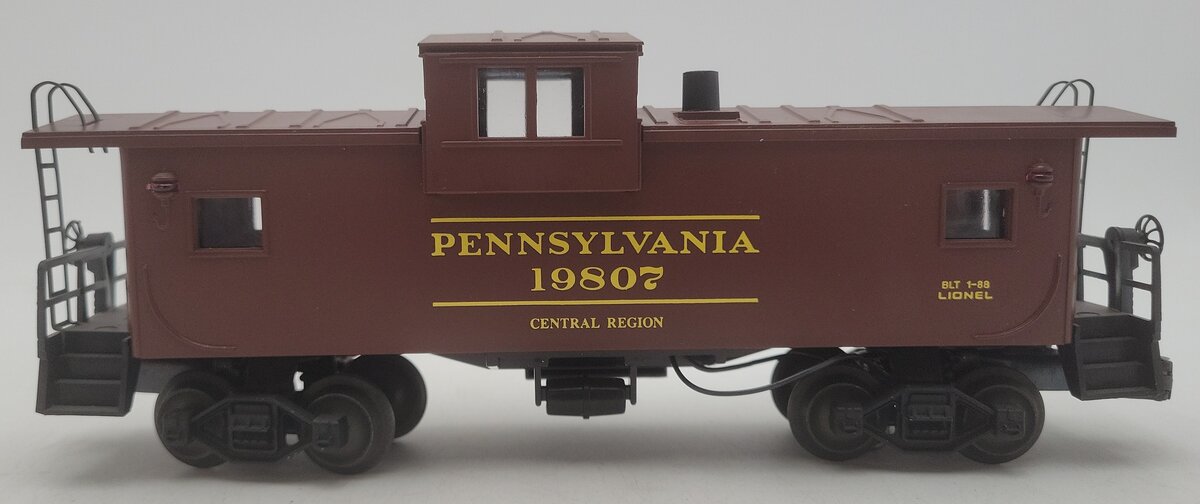 Lionel 6-19807 O Gauge Pennsylvania Extended Vision Smoking Caboose #19807 EX/Box