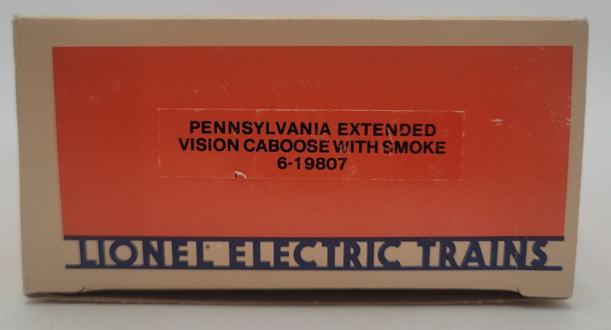 Lionel 6-19807 O Gauge Pennsylvania Extended Vision Smoking Caboose #19807 EX/Box