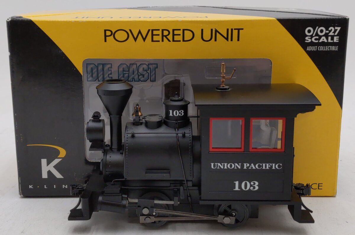 K-Line K2631-03 O Gauge Union Pacific Porter Steam Engine #103 EX/Box