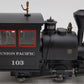 K-Line K2631-03 O Gauge Union Pacific Porter Steam Engine #103 EX/Box
