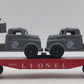 Lionel 6809 Vintage O Flatcar w/USMC Radar & Searchlight Trucks EX