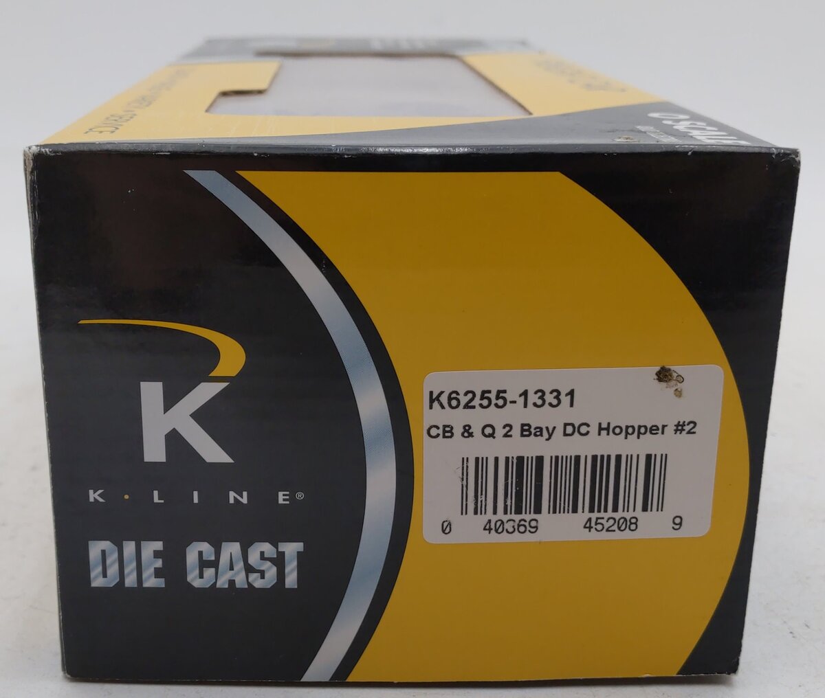 K-Line K6255-1331 O Gauge CB&Q 2-Bay Die Cast Hopper w/ Coal Load #194673 LN/Box