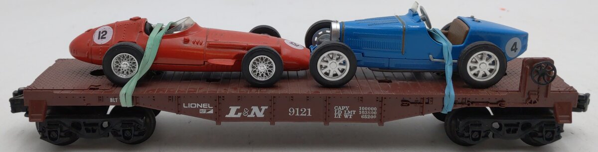 Lionel 6-9121 O Gauge Louisville & Nashville Flatcar w/Custom Load LN