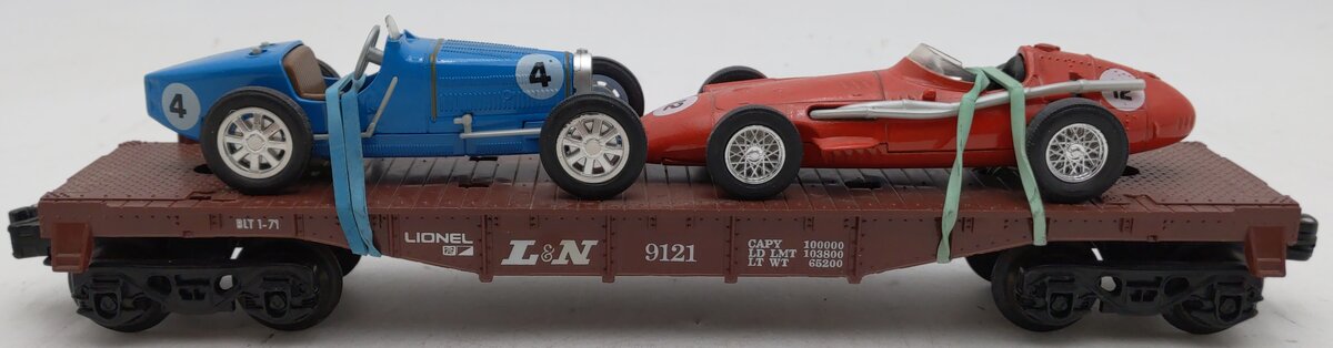 Lionel 6-9121 O Gauge Louisville & Nashville Flatcar w/Custom Load LN