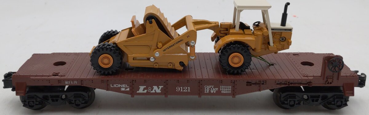 Lionel 6-9121 O Gauge Louisville & Nashville Flatcar w/Custom Load #9121 LN