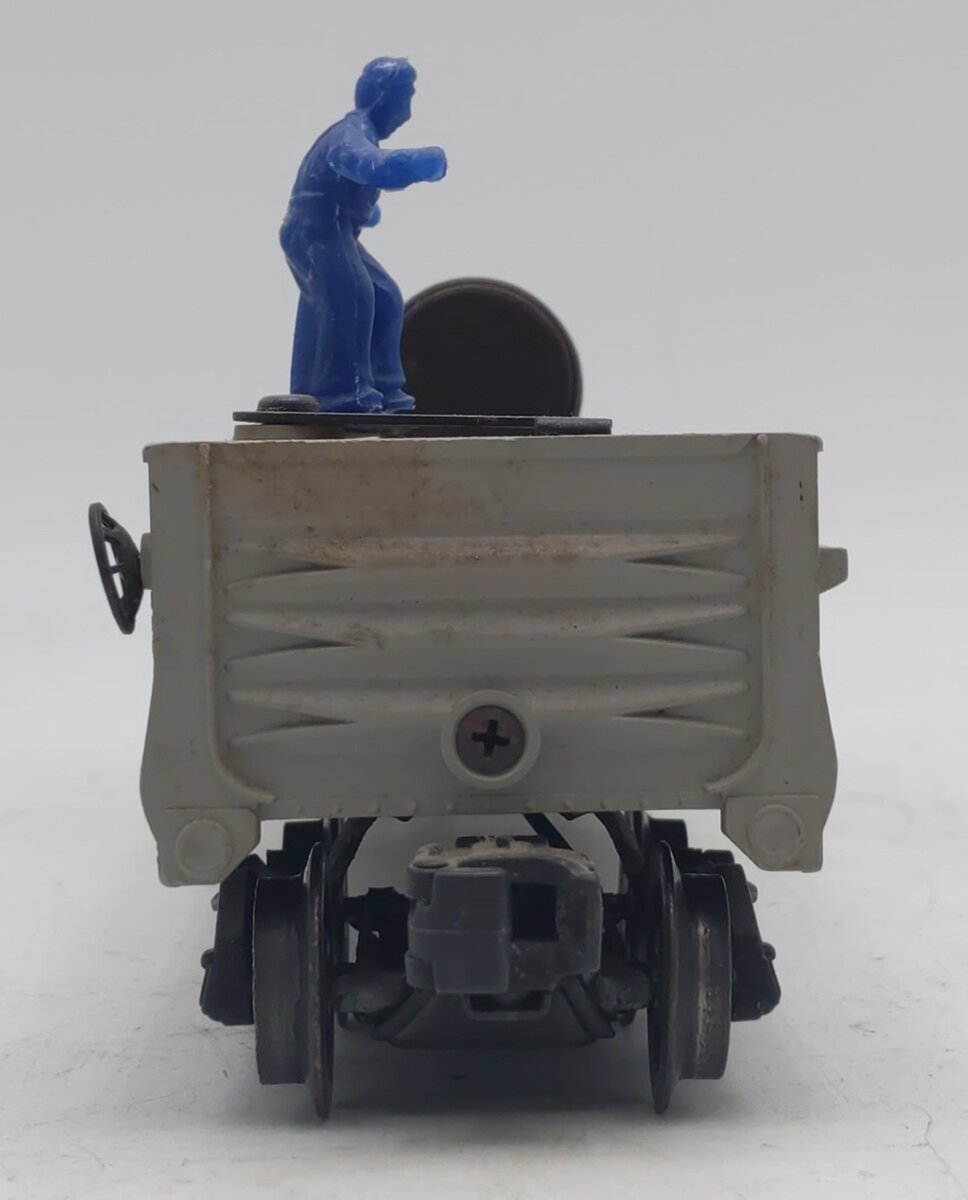 Lionel 3562-25 Vintage O Gray AT&SF Operating Barrel Car with Blue Letters VG/Box