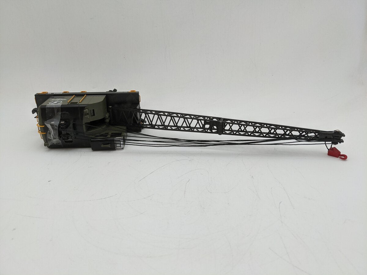 MTH 30-79128 O Gauge American Crane Car (U.S. Army) EX/Box