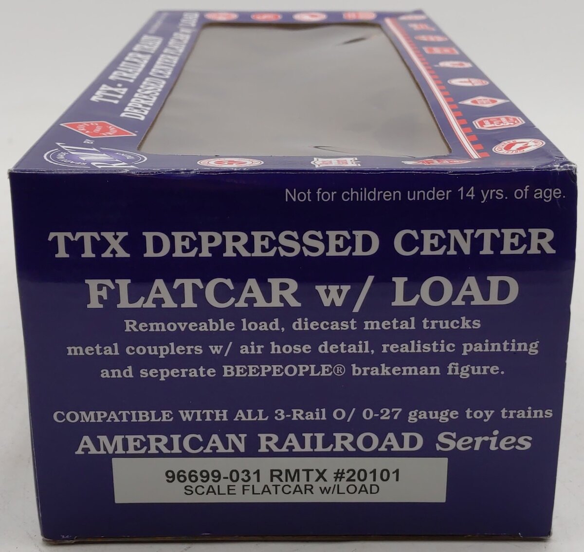RMT 96699-031 O Gauge RMTX Flatcar w/ Custom U.S.M.C Tank #20101 EX/Box