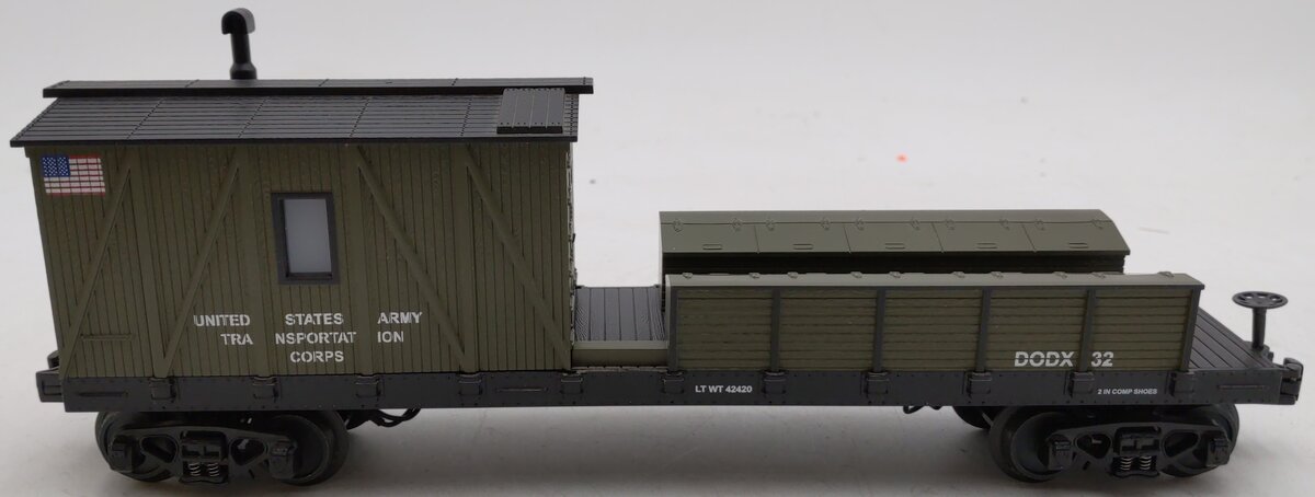 MTH 30-79132 O Gauge U.S. Army Crane Tender Car #79132 LN/Box