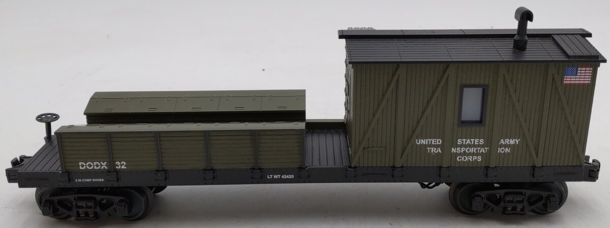 MTH 30-79132 O Gauge U.S. Army Crane Tender Car #79132 LN/Box