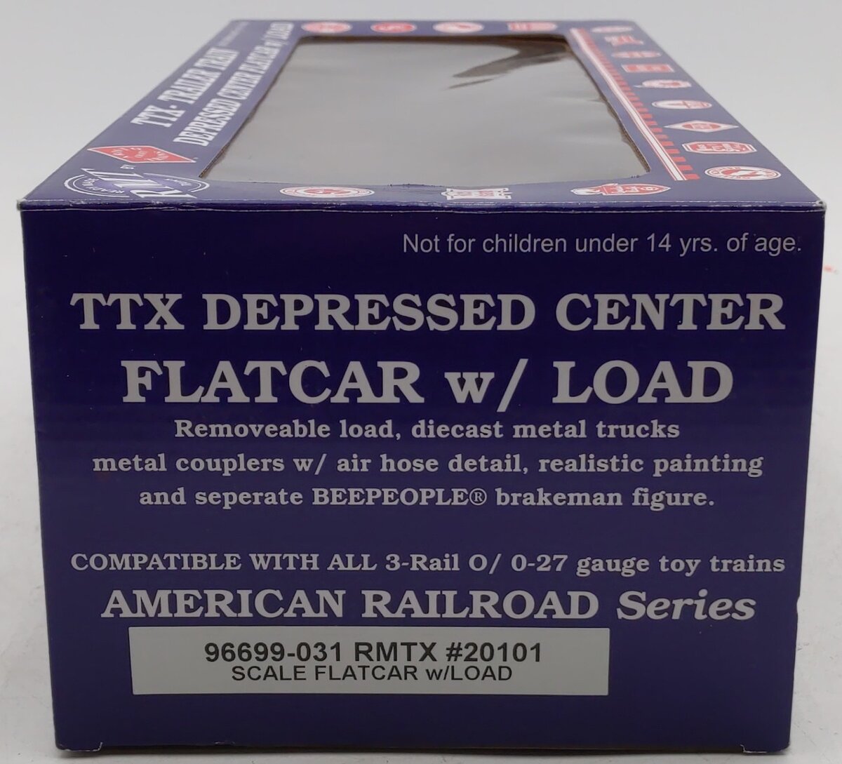 RMT 96699-031 O Gauge RMTX Flatcar w/ Custom U.S Army Tank #20101 EX/Box