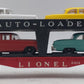 Lionel 6414 Vintage O Gauge Postwar Evans Autoloader with 4 Repro Automobiles VG