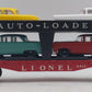 Lionel 6414 Vintage O Gauge Postwar Evans Autoloader with 4 Repro Automobiles VG