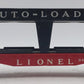 Lionel 6414 Vintage O Gauge Postwar Evans Autoloader with 4 Repro Automobiles VG