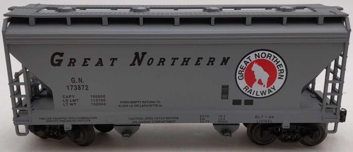 Lionel 6-17007 O Gauge Great Northern 2-Bay Hopper #173872 EX/Box