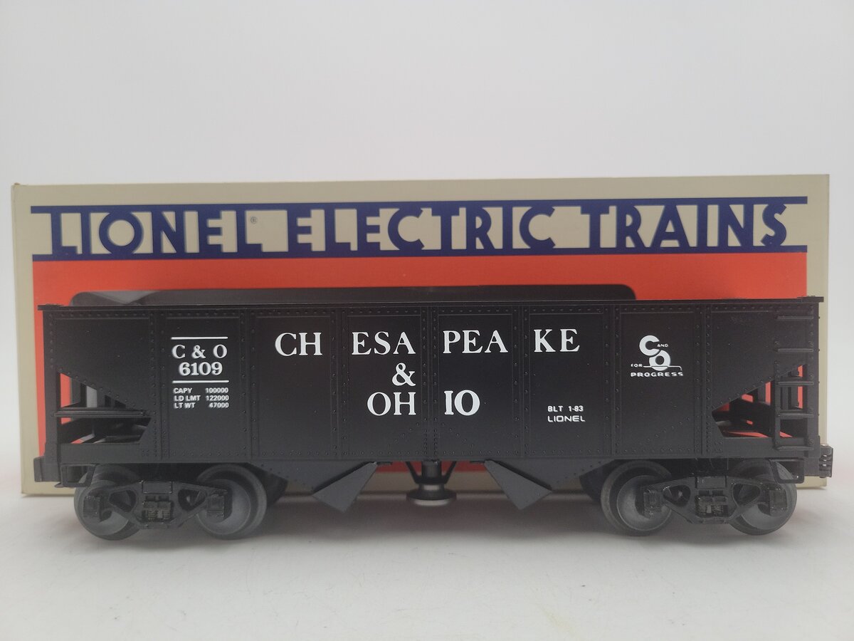 Lionel 6-6109 O Gauge Chesapeake and Ohio Operating Hopper #6109 EX/Box