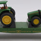 MTH 30-7028B O Gauge John Deere Flatcar w/ Model A Tractors #102 EX
