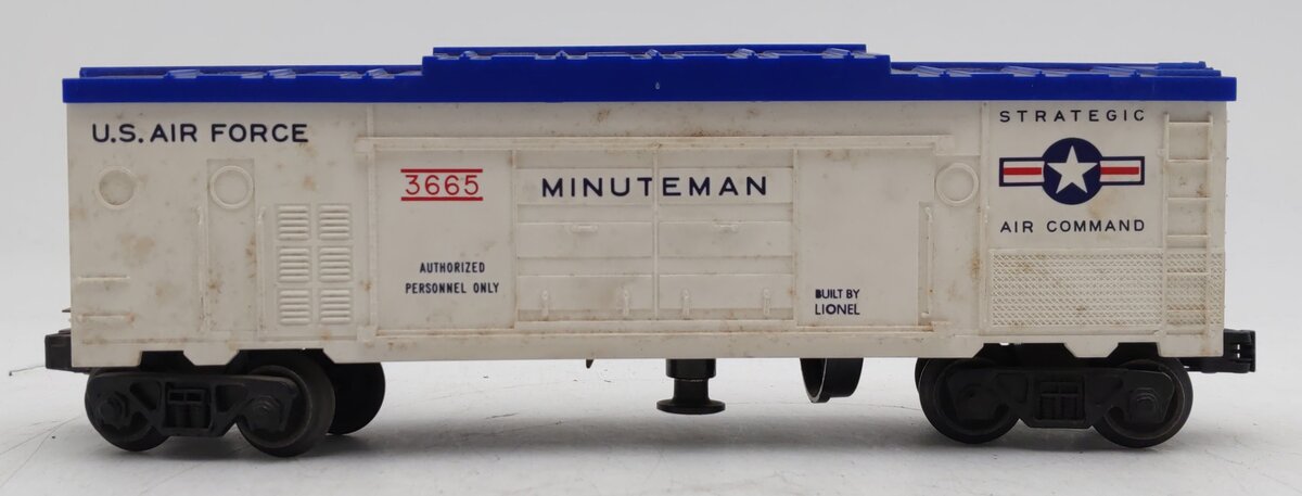 Lionel 3665 Vintage O Gauge US Air Force Minuteman Missile Launching Car VG