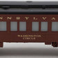 Lionel 6-9515 O Gauge Pennsylvania Washington Circle Pullman Car EX