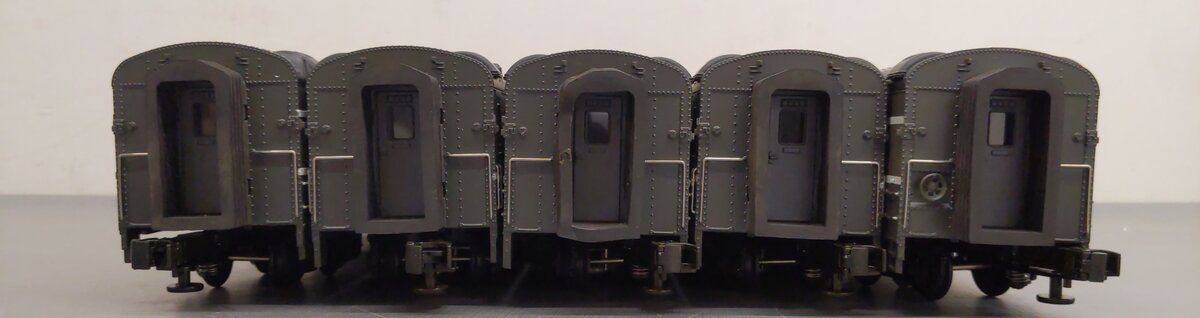 MTH 20-6516 O New York Central 70' Streamlined Passenger Car Set (Set of 5) EX/Box
