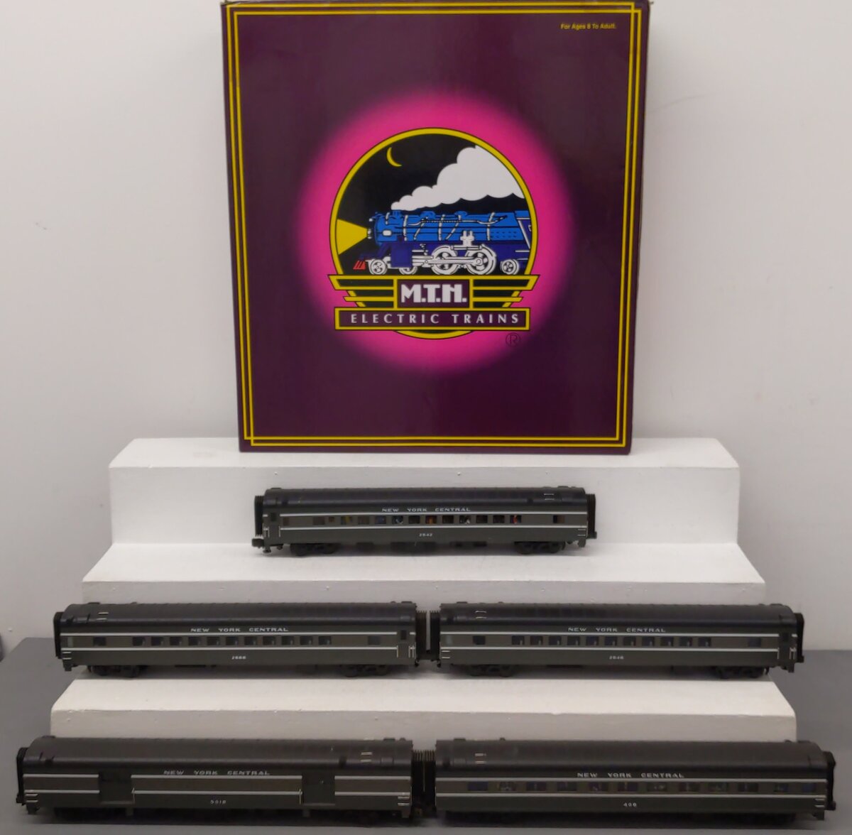 MTH 20-6516 O New York Central 70' Streamlined Passenger Car Set (Set of 5) EX/Box