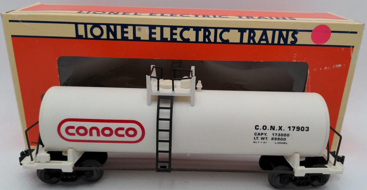 Lionel 6-17903 O Gauge Conoco Unibody Tank Car EX/Box
