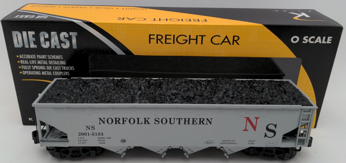 K-Line K623-1833 IC Norfolk Southern TCA 2001 Convention DC Car # 2001-5183 EX/Box