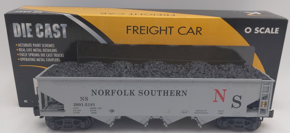 K-Line K623-1831 O Norfolk Southern TCA 2001 DC Convention Hopper #2001-5181 EX/Box