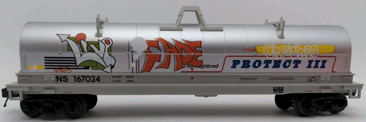 Lionel 2226550 O Norfolk Southern Coil Car with Graffiti #167024 LN/Box