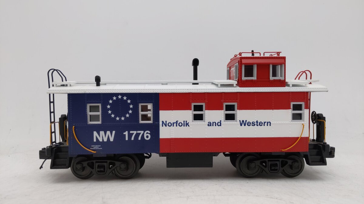MTH 20-91396 O Gauge Norfolk & Western Steel Caboose #1776 EX/Box