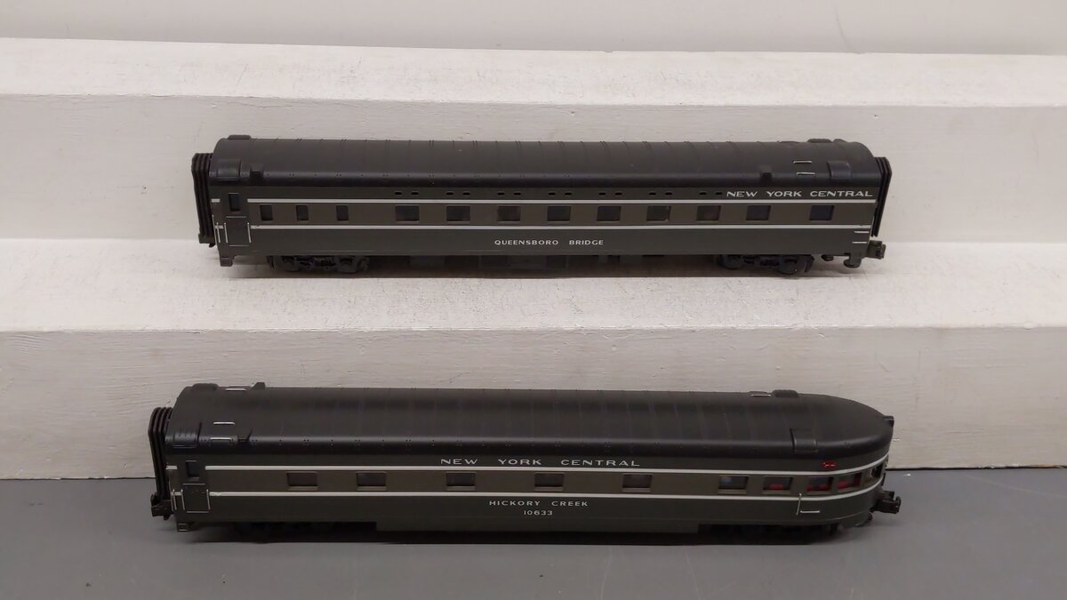 MTH 20-6616 O Gauge NYC 70' Streamlined Sleeper/Diner Passenger Cars Set EX/Box