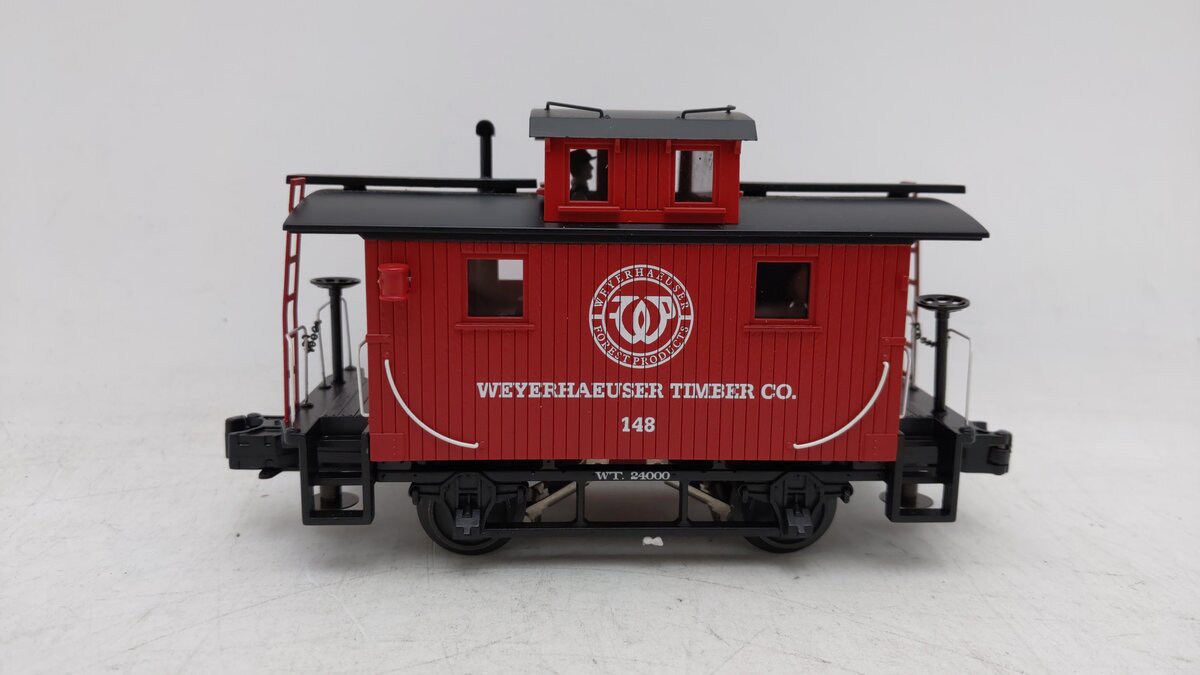 MTH 20-91185 O Weyerhauser Bobber Non-Smoking Caboose #148 EX/Box
