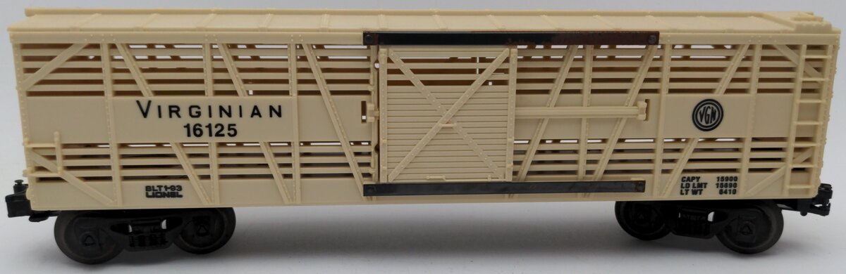 Lionel 6-16125 O Gauge Virginian Stock Car VG/Box