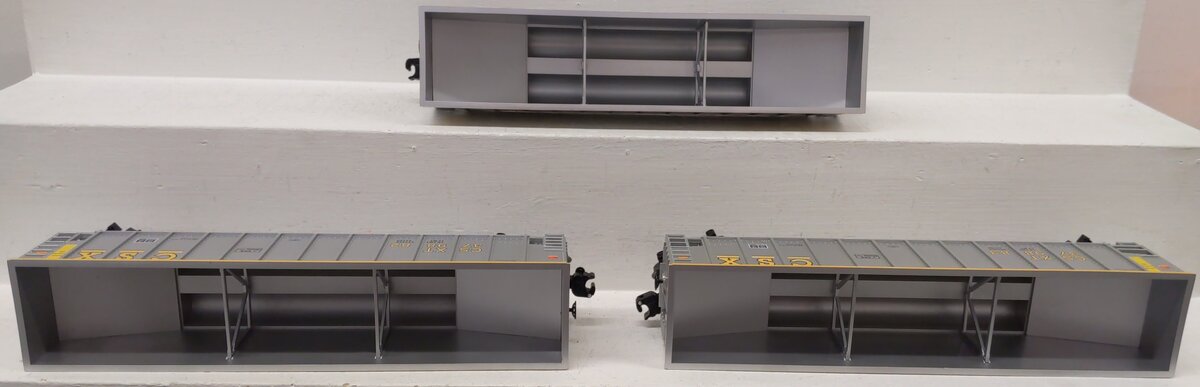 Lionel 6-17421 O Gauge CSX Rotary Bathtub Gondolas (Set of 3) EX/Box