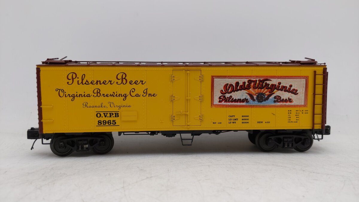 MTH 20-94197 O Olde Virginia Beer Steel-Sided Reefer Car #8965 LN/Box