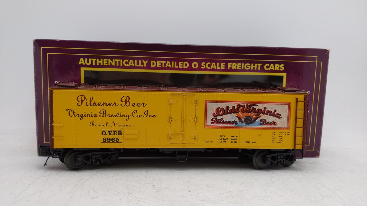 MTH 20-94197 O Olde Virginia Beer Steel-Sided Reefer Car #8965 LN/Box