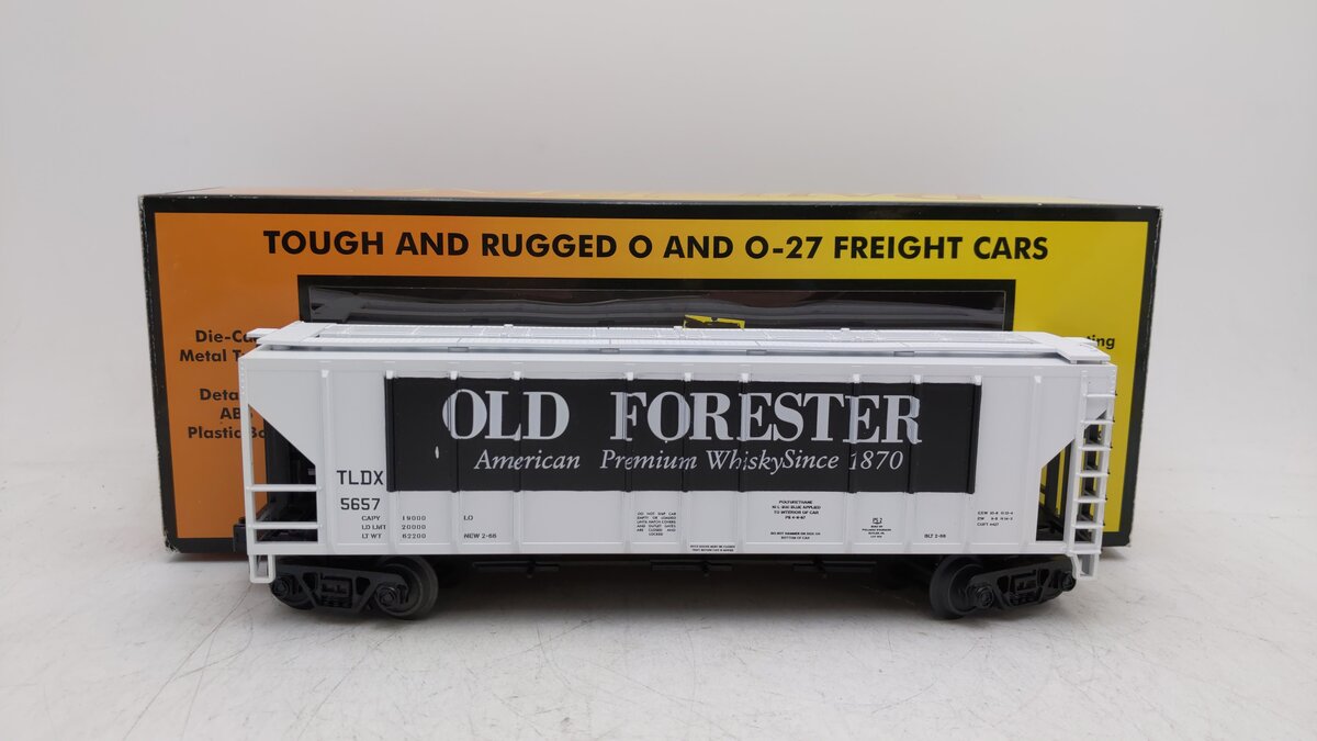 MTH 30-75623 O Old Forester Whisky PS-2 Discharge Hopper Car #5657 EX/Box