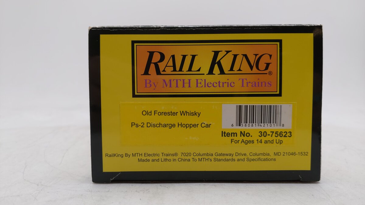 MTH 30-75623 O Old Forester Whisky PS-2 Discharge Hopper Car #5657 EX/Box