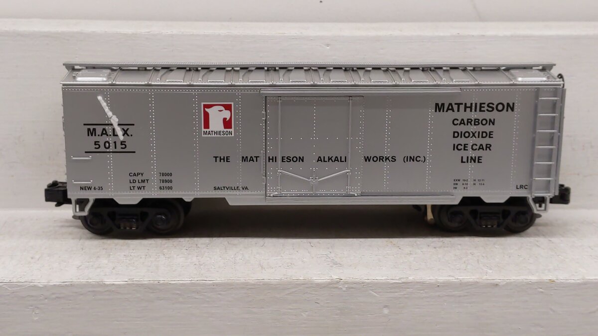 MTH 20-94021 O Mathieson Operating Reefer Car w/Unloading Ramp #5015 EX/Box