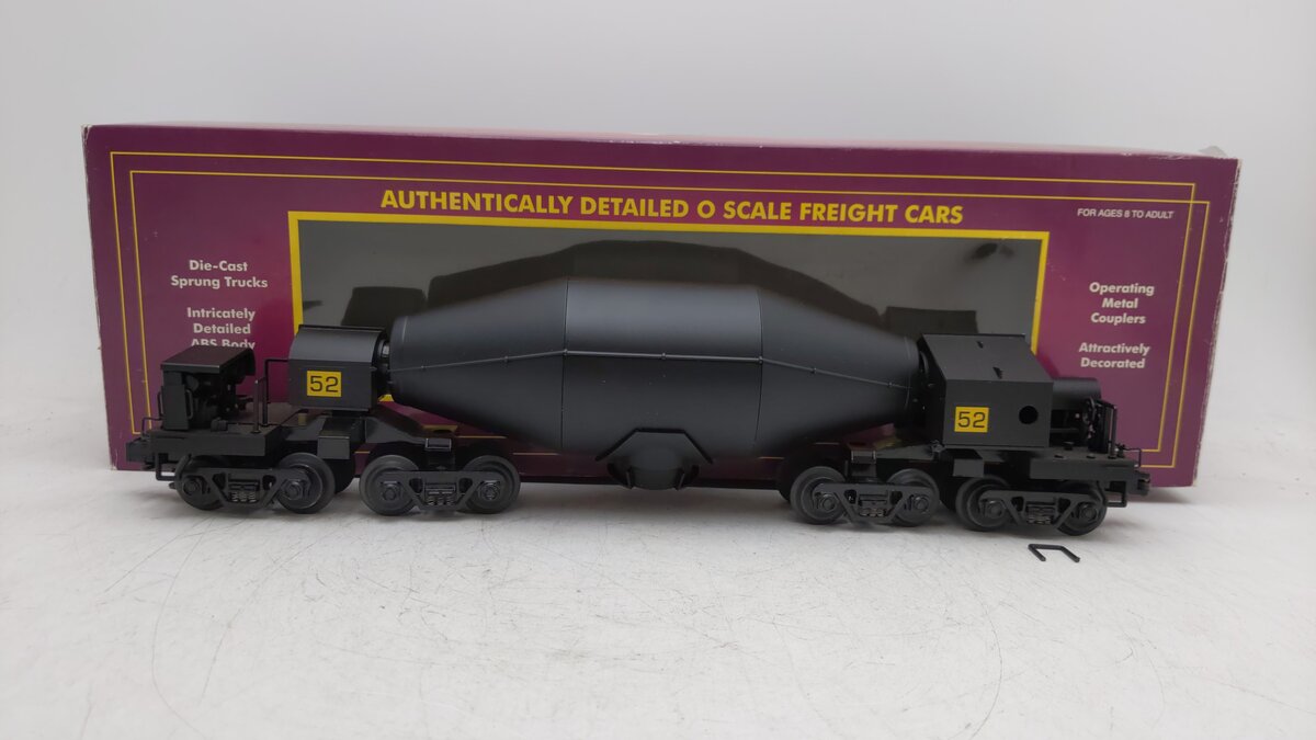 MTH 20-98201 O Gauge 4-Truck Black Hot Metal Car #52 EX/Box