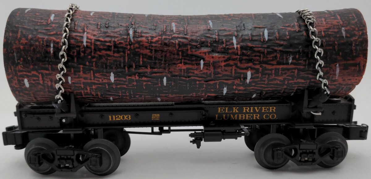 Lionel 6-27836 O Elk River Lumber Skeleton Log Car EX/Box