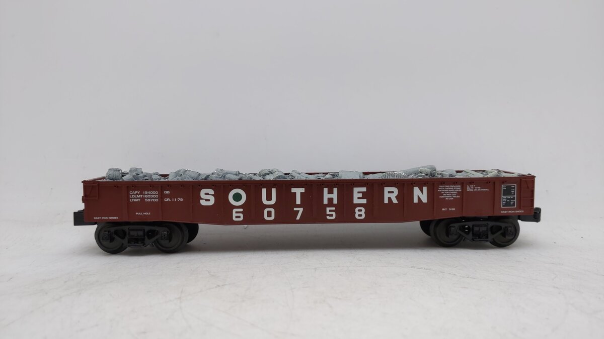 MTH 30-72028 O Southern Gondola Car w Junk Load EX/Box